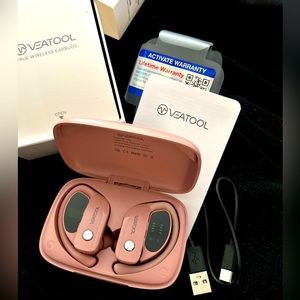 BMANI-VEATOOL, T16, Pink, Bluetooth, Wireless Over-ear Earphones LIKE NEW $25